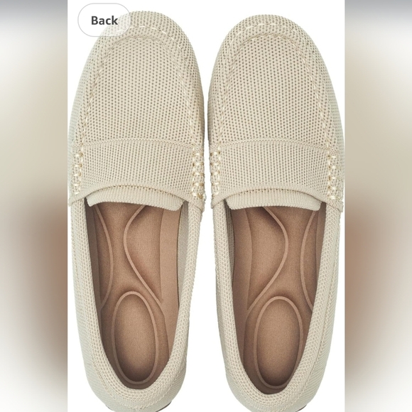 Elegant Cream Loafers for Women - Picture 1 of 5